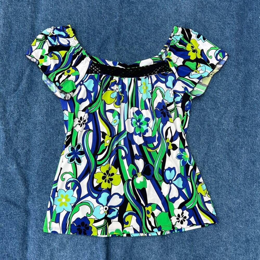 y2k Alyx hippie floral blouse